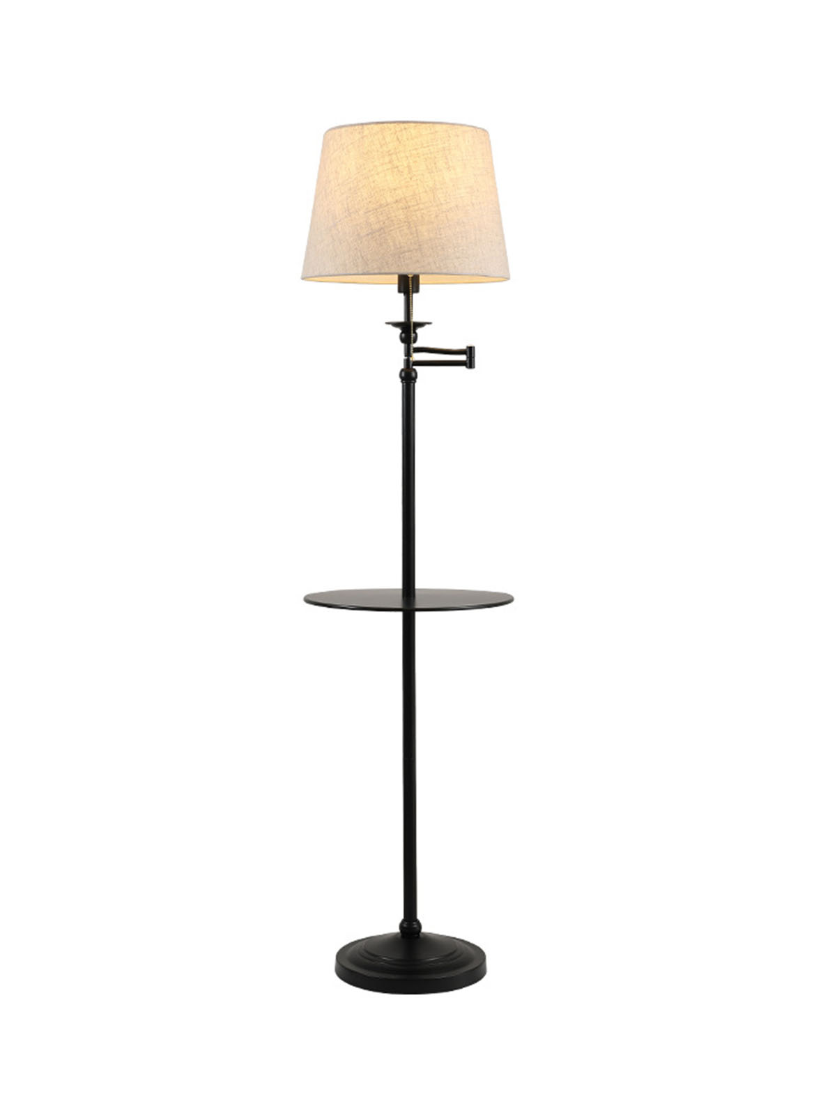 Modern Bedroom Bedside Floor Lamp with Remote Control Dimming and Color Adjustment 12W