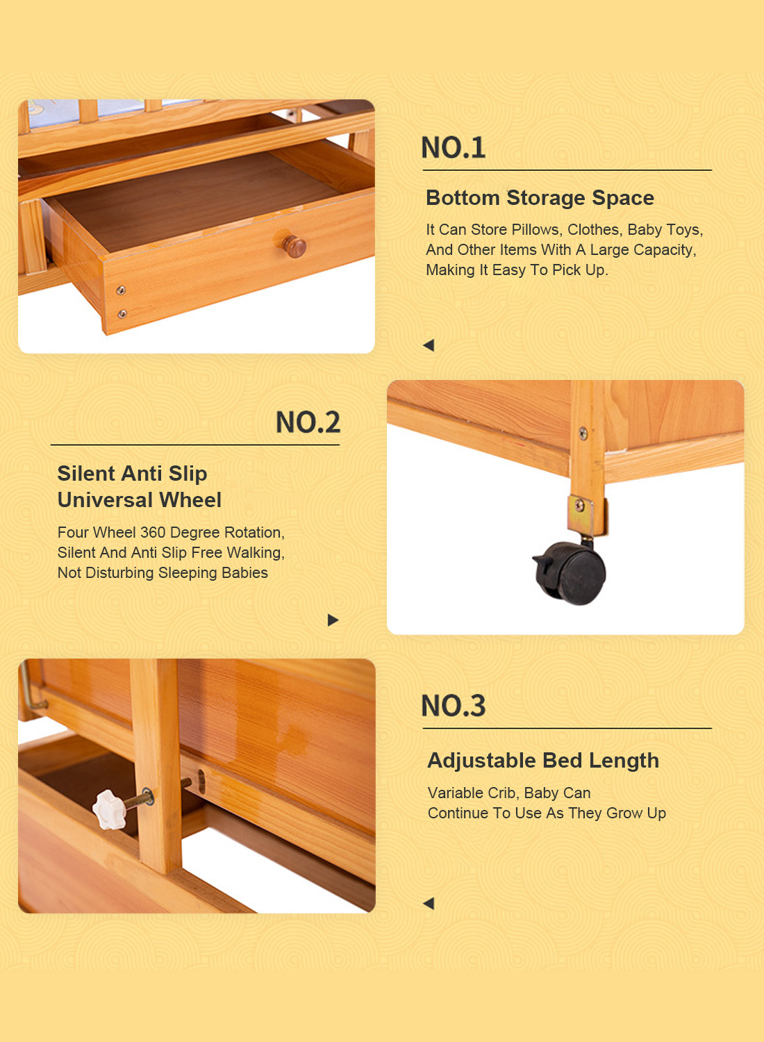إجراء كمية كبيرة من الخشب الصلب سرير الطفل فرش سرير متعددة الوظائف يمكن أن تقسم إلى الشركات المصنعة الصينية سرير الطفل