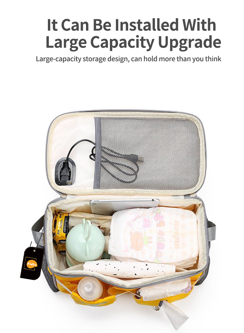 متعددة الوظائف المحمولة عربة حقيبة السفر حفاضات حقيبة الانتهاء من الجهاز مع واجهة الناقل التسلسلي العام للماء حقيبة الطفل