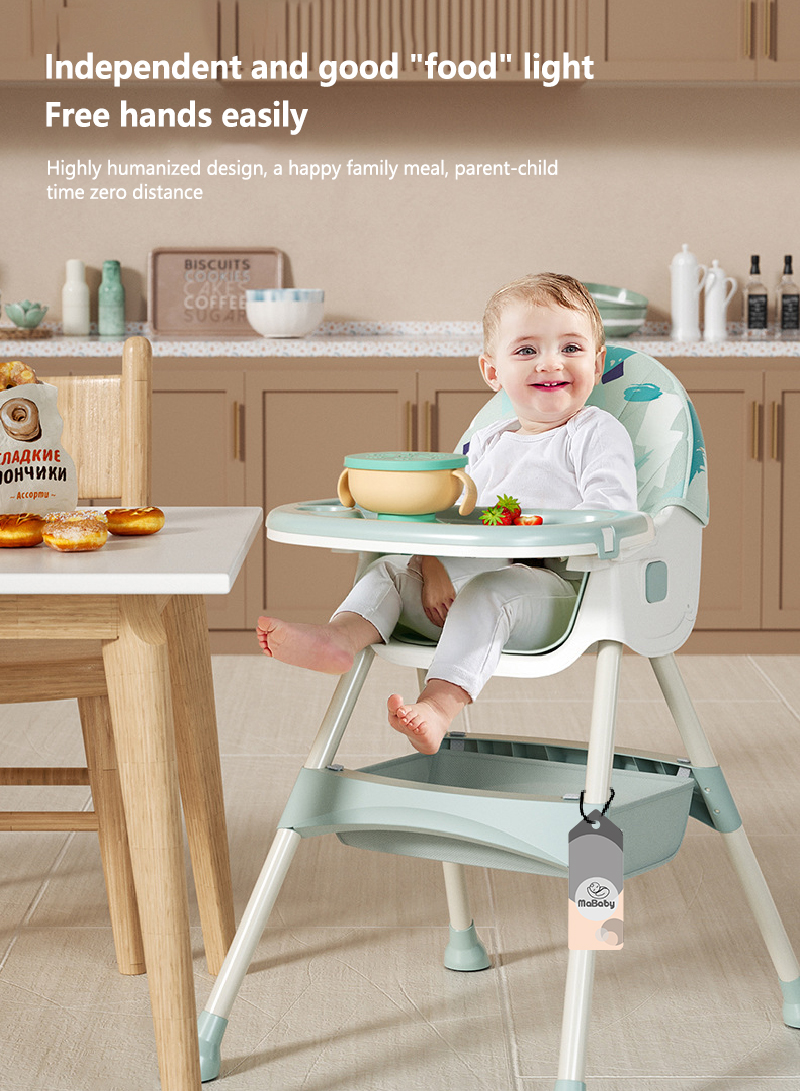 طفل كرسي الطعام قابل للتعديل طاولة وكرسي الأطفال يتأرجح نوع طبقة مزدوجة كرسي الطعام