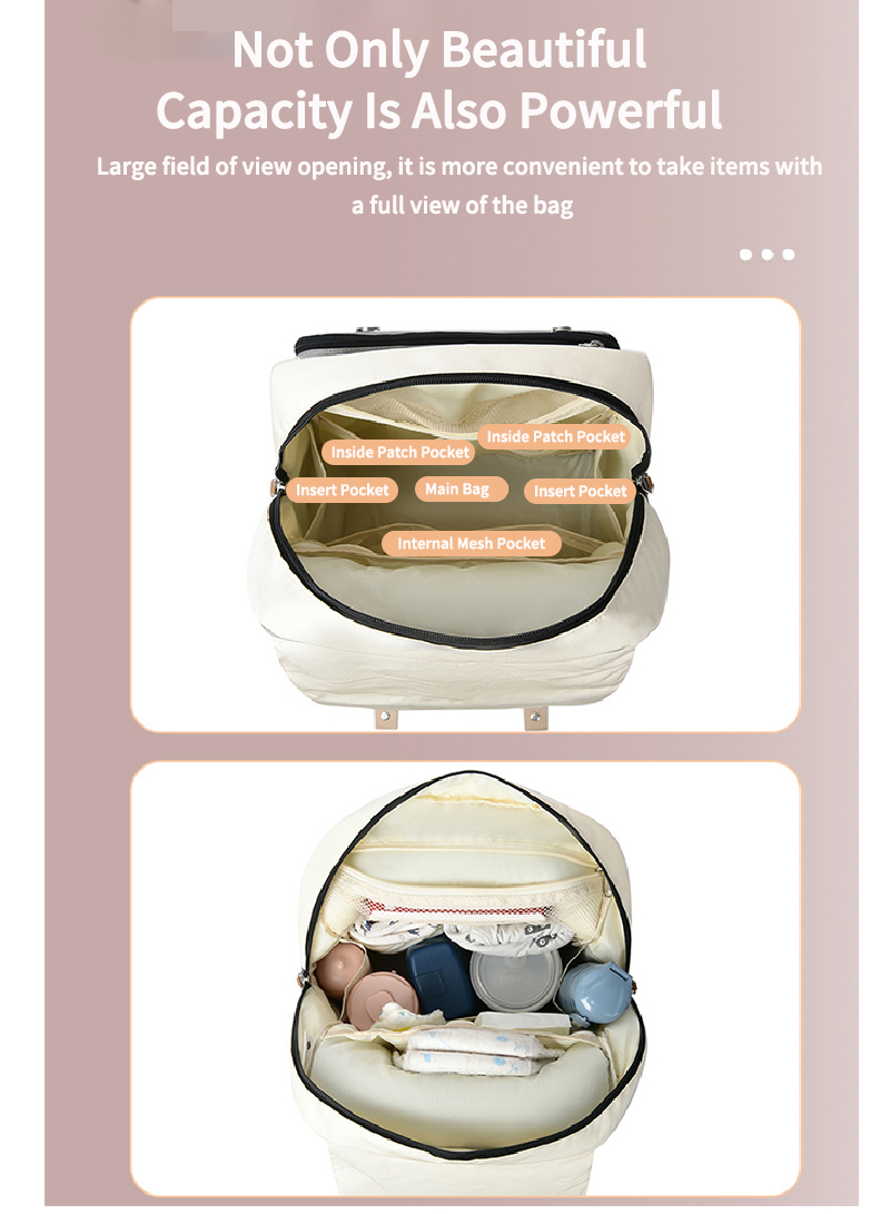بقعة المحمولة حقيبة الأم الأم والطفل حقيبة متعددة الوظائف حقيبة الكتف