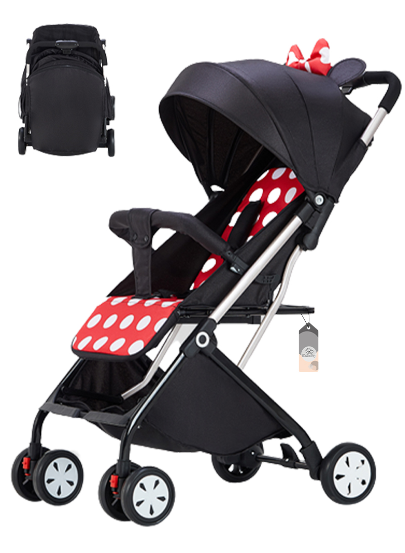 مصنع عربة طفل يمكن أن يجلس على عربة طفل محمول الكذب المشي عربة طفل للطي مظلة عالية المناظر الطبيعية