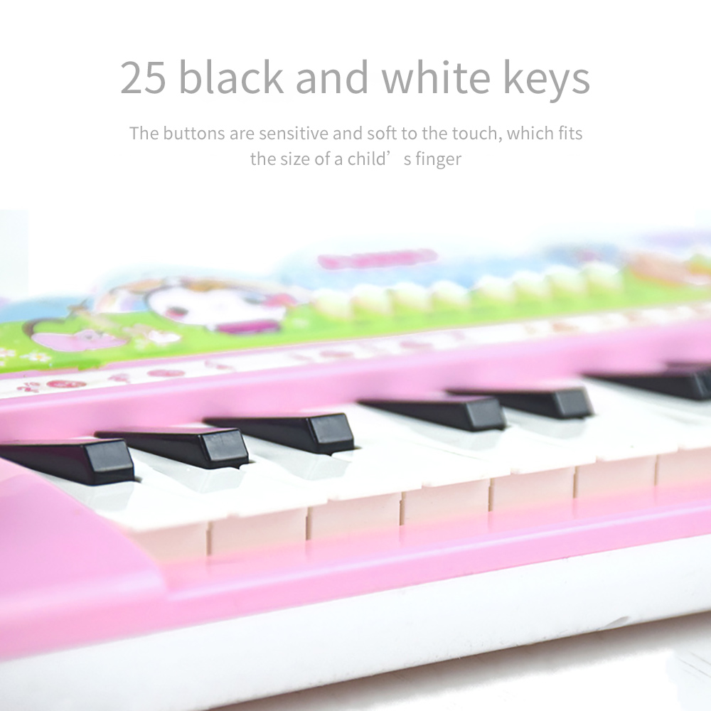 طفل آلة موسيقية لعبة البيانو الإلكترونية 24 مفتاح التناظرية البيانو لعبة تعليمية