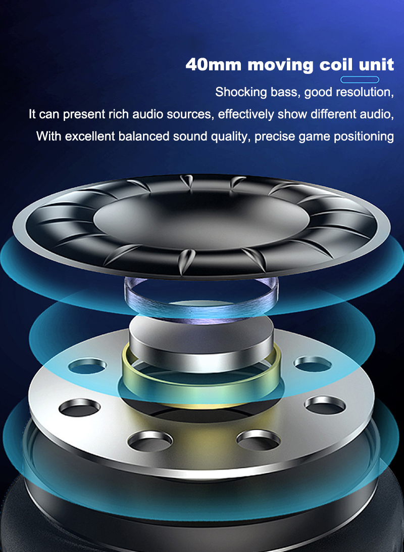 G3 RGB السلكية لعبة سماعة الأذن ، مع ميكروفون