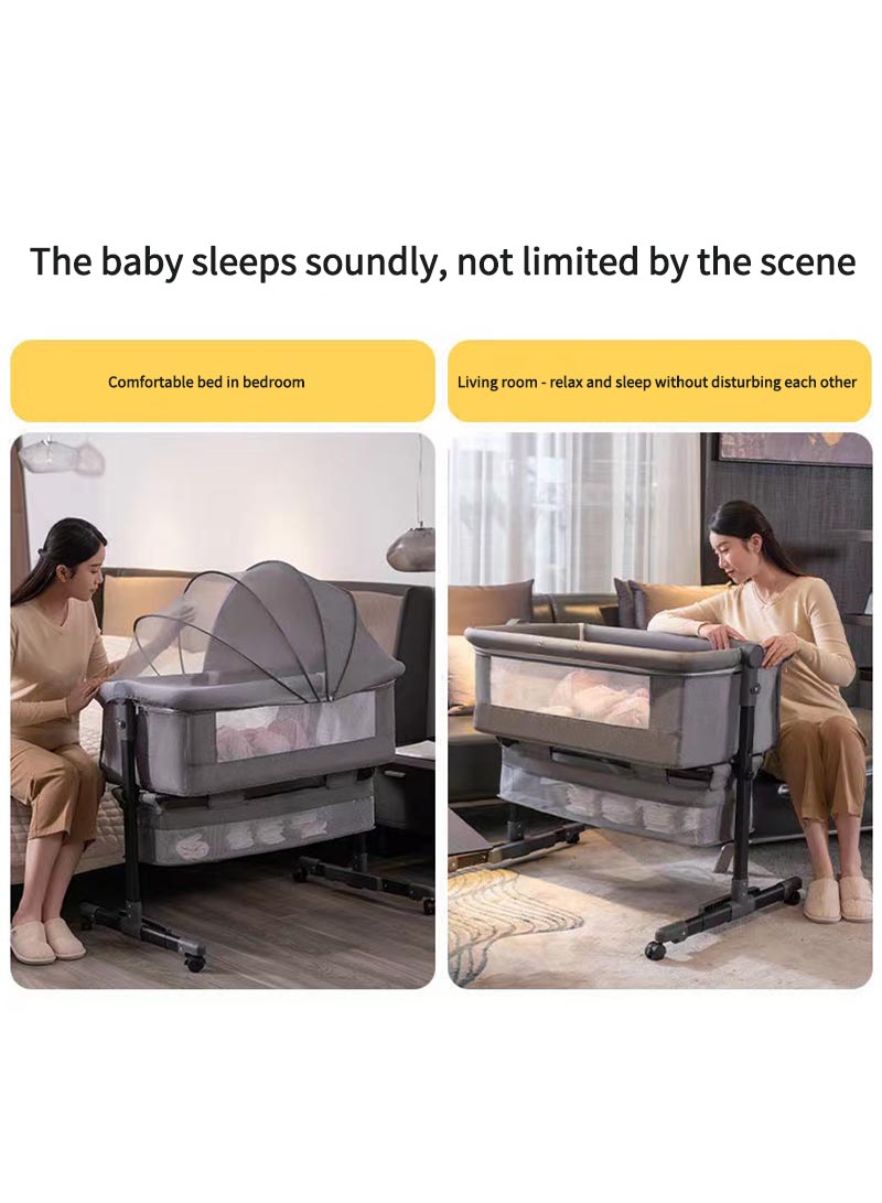 متعددة الوظائف المحمولة سرير صغير الربط سرير كبير سرير قابلة للطي للأطفال حديثي الولادة
