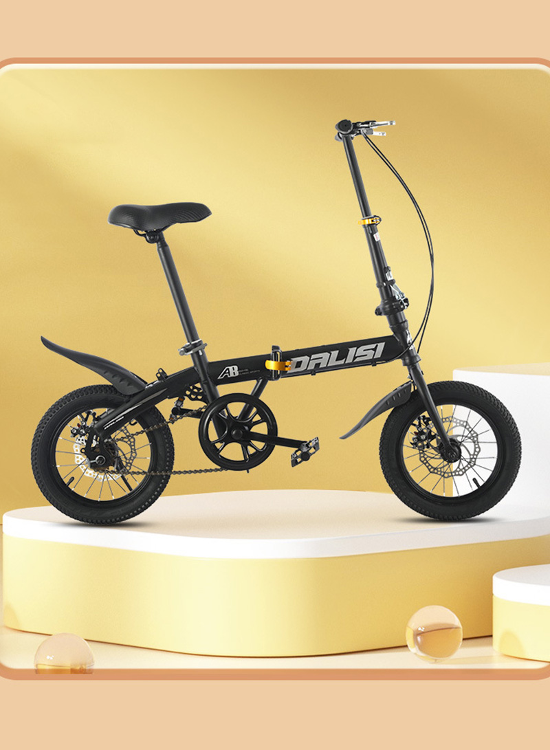 دراجة قابلة للطي دراجة قابلة للطي عالية الكربون الصلب الدراجة الجبلية قرص الفرامل الكبار / الرجال / النساء غير زلة دراجة قابلة للطي ( 16 بوصة )