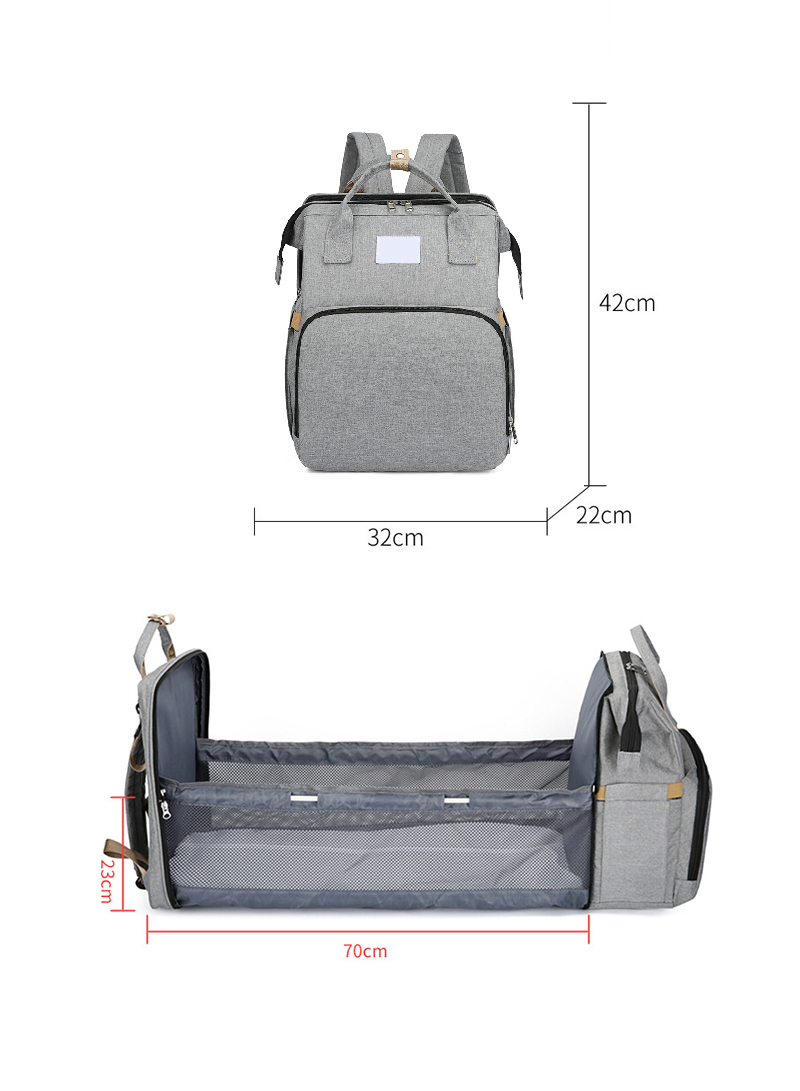 متعددة الوظائف قابلة للطي حقيبة طفل كبير الحجم المحمولة حقيبة الأم