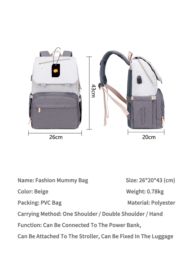 حقيبة الأمومة حقيبة الأم حقيبة متعددة الوظائف حقيبة الأم الأم 2022 حقيبة جديدة للماء حقيبة الأم في الهواء الطلق على ظهره