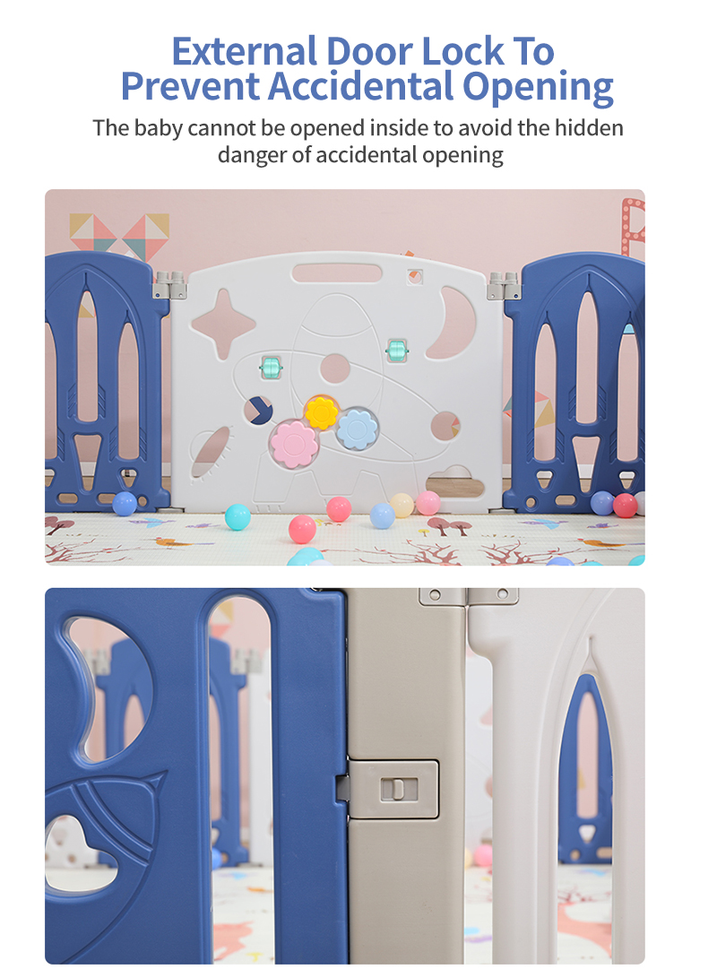 10 لوحة قابلة للطي لعبة طفل القلم السلامة المحمولة لعبة لوحة الباب مع قفل السلامة للاستخدام في الأماكن المغلقة في الهواء الطلق للأطفال