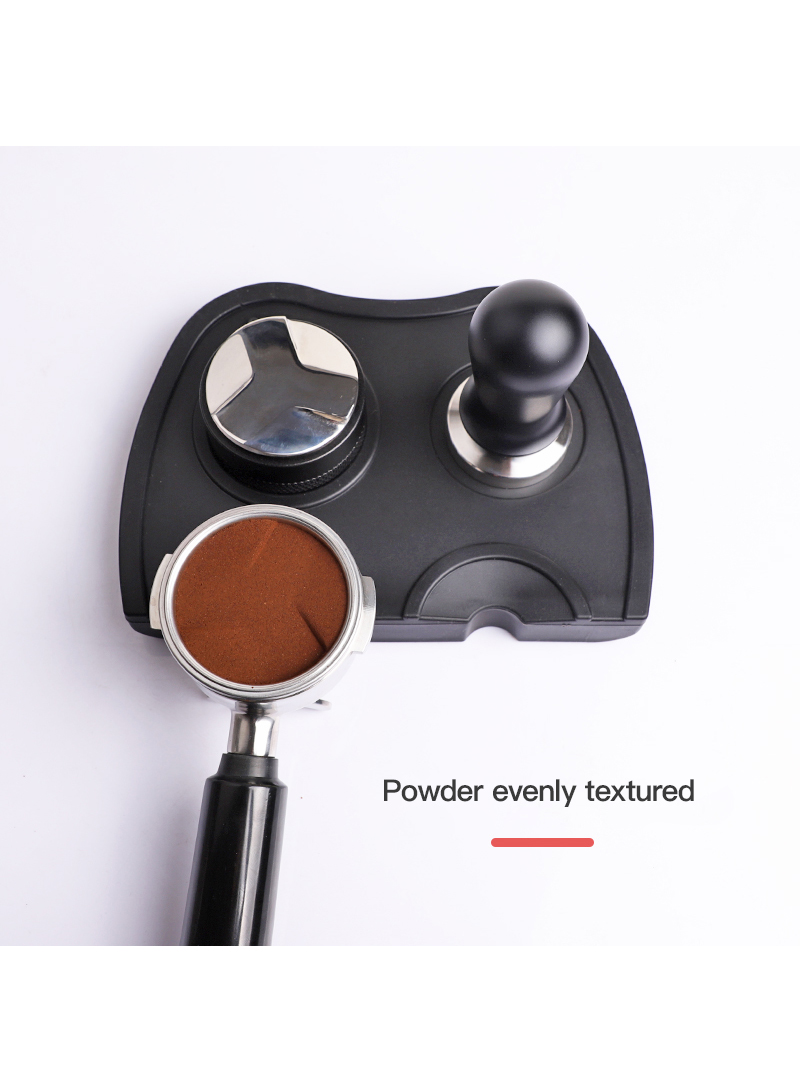 Stainless Steel Coffee Three-paste Black Powder Dispenser 51mm