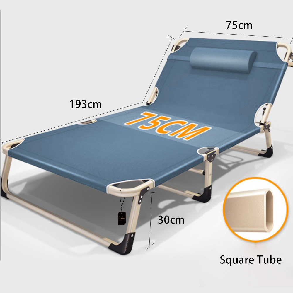 سرير قابلة للطي كرسي واحد قابل للتعديل منزل بسيط مكتب استراحة الغداء
