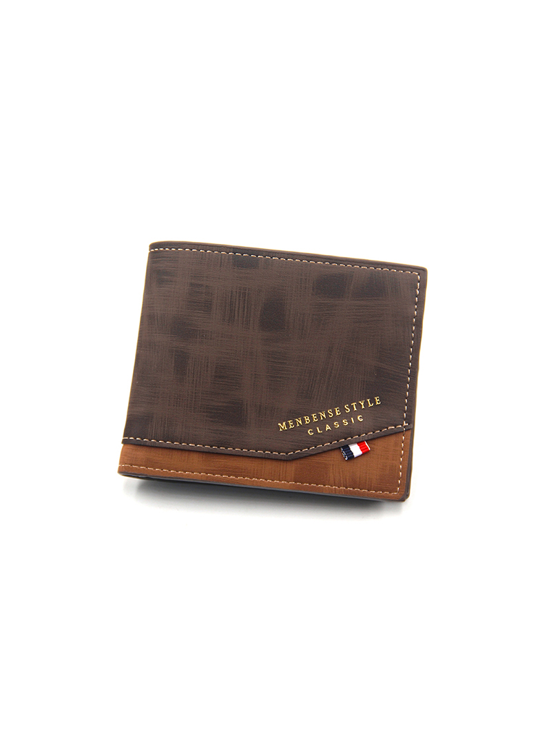 رجل محفظة محفظة قصير بطاقة حامل حقيبة يد 12 * 9.5 * 1.5cm