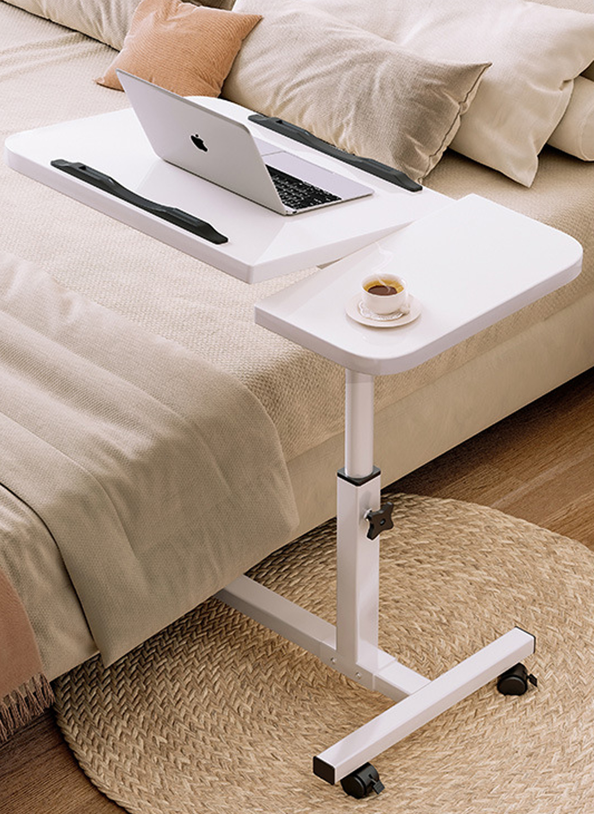 متعددة الوظائف المحمولة طاولة الكتابة على حافة السرير من غرفة نوم الأسرة ، قابلة للطي طاولة جانبية مع رفع