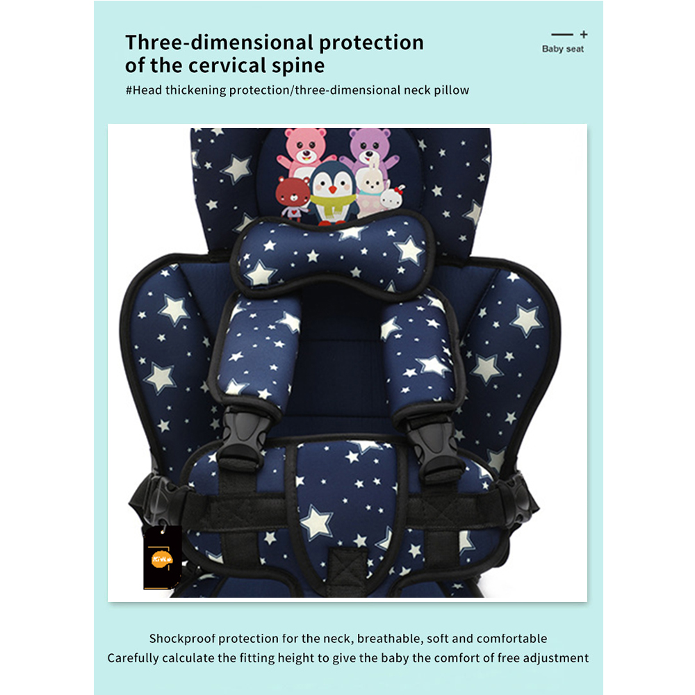 محمول سلامة السيارات كرسي للأطفال مع خمس نقاط حزام الأمان