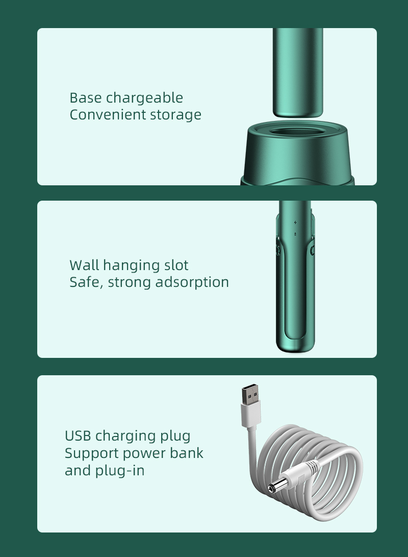 Sunhome 2 في 1 USB القابلة لإعادة الشحن الكهربائية الخضراء رقاقة