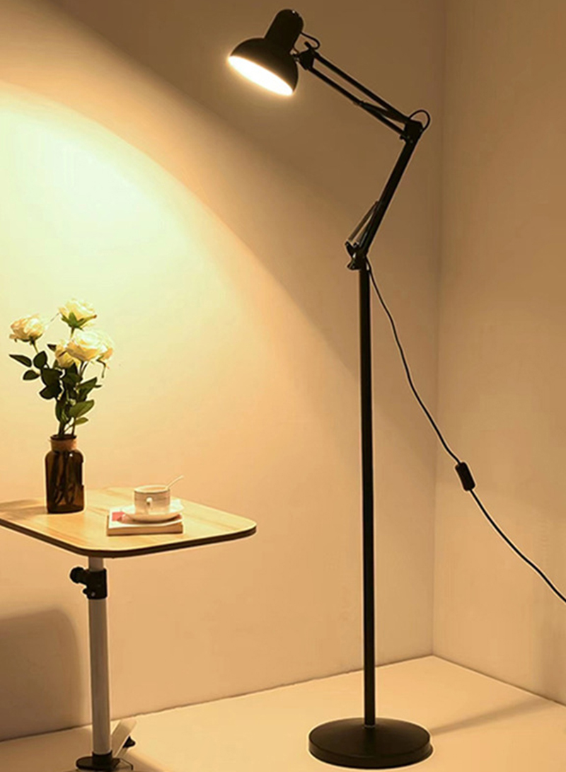 مصباح أرضي معدني قابل للتعديل للاستخدام المنزلي الحديث