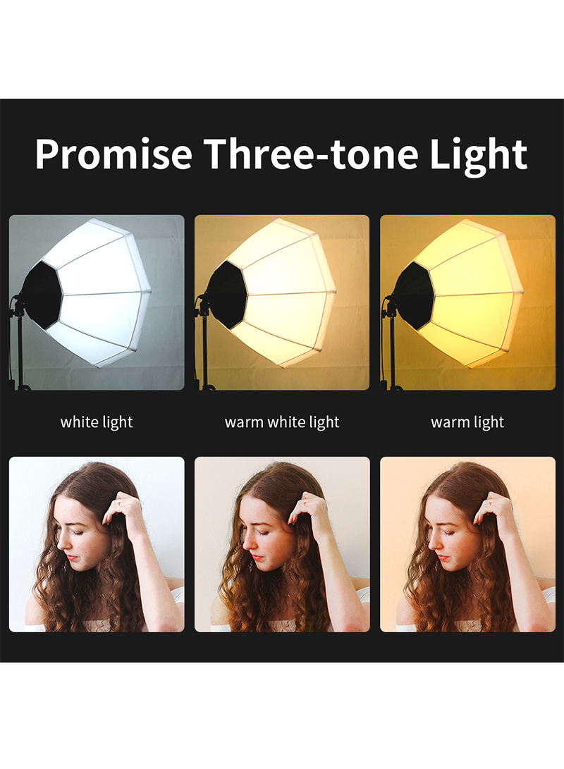 التصوير الفوتوغرافي لينة مربع الإضاءة كيت ، مع 2 200W ثلاثة ألوان مصباح لينة مربع وحقيبة يد