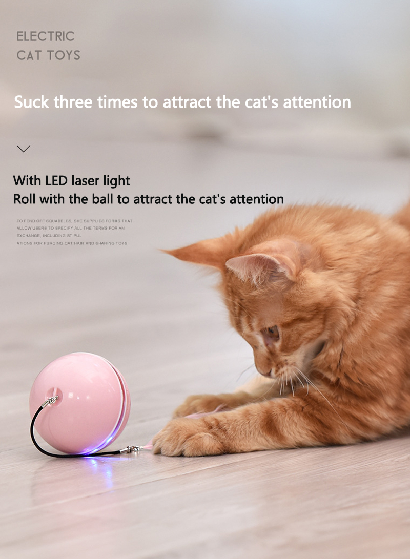 ذكي لعبة القط التفاعلية الناقل التسلسلي العام شحن الحيوانات الأليفة لعبة الكرة لعبة القط مع الريش أجراس