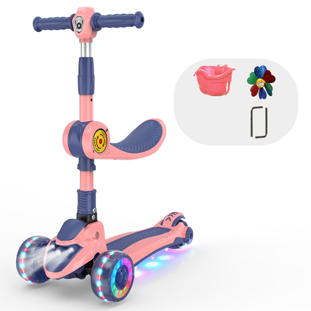 3-in-1 Scooter Toys high quality Flash wheel Children 3-12 years old Can Ride A Yo-yo Car One-legged Pedal Sled Skating Scooters