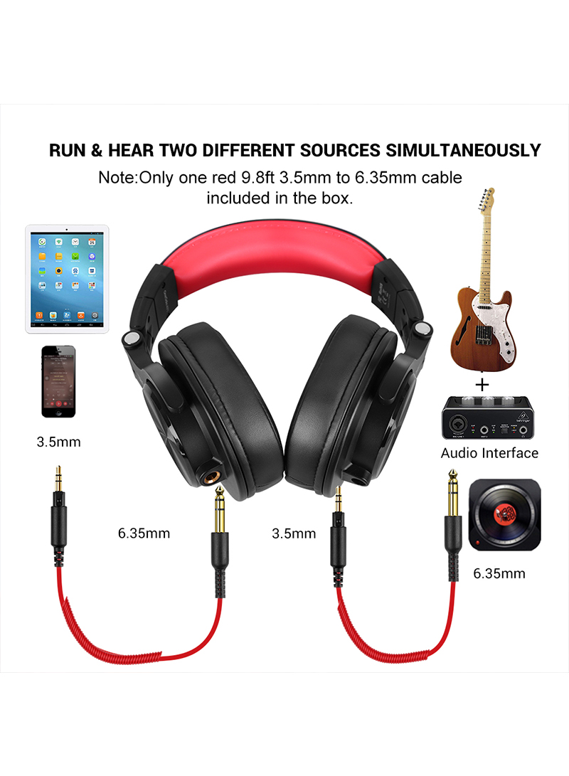A71 عالية الدقة تسجيل استوديو سماعات - سماعات سلكية مع منافذ مشتركة ، والمهنية الاستماع و الاختلاط